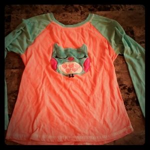 girls owl long sleeve